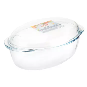 утятница PYREX Essentials 4л 33х20х9см с крышкой жаропрочное стекло