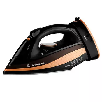 утюг BRAYER BR4010 2400 Вт 140 г/мин черный/коричневый