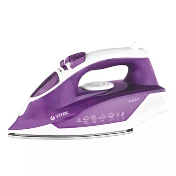 утюг VITEK VT-8308 2200Вт 130г/мин антипригарное покрытие фиолетовый