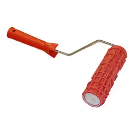 валик с ручкой фактурный PQTOOLS Плетень резина 180мм, арт.0309261