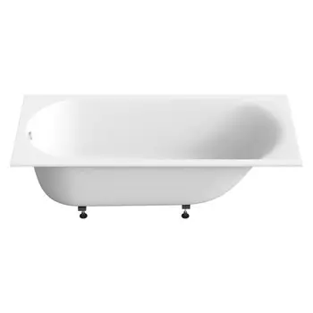 ванна из искусственного камня BAS Афина 170х70см белый глянец