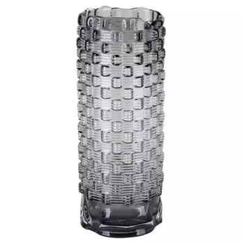 ваза 25,5см стекло серая дымка