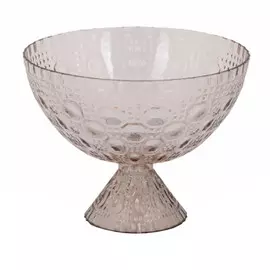 ваза для фруктов Богема 18,5х18,5х14,3см на ножке пластик тонированный