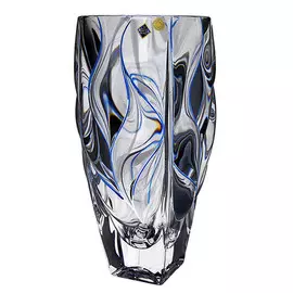 ваза JIHLAVA Bamboo 30см стекло хрустальное с золотом