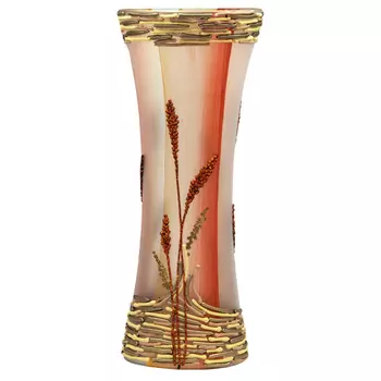 ваза Колос 36см катушка стекло ручная роспись