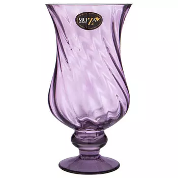 ваза MUZA Elegia lavender 27см стекло