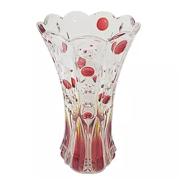 ваза STOVILLI 25см стекло дизайн 1 красный декор