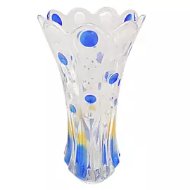 ваза STOVILLI 29,5см стекло дизайн 1 голубой декор