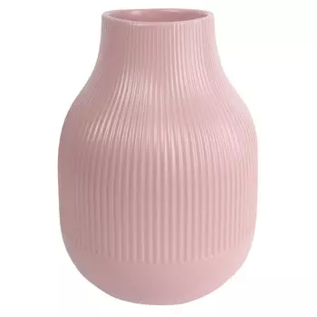 ваза TODELIA Летиция 21см керамика розовая