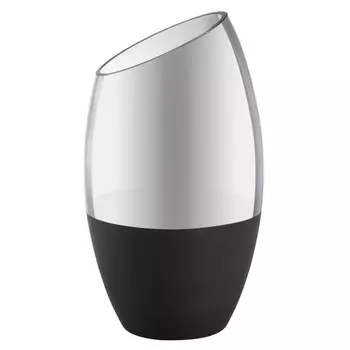 ваза ВЕЩИЦЫ Серо-черная 34см стекло