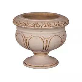 вазон N6 10л 41х35см молочный шамот