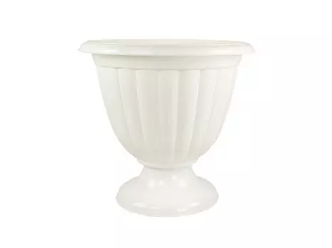 вазон Жасмин 18л d42см h40см белый пластик