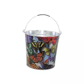 ведро оцинкованное 12л принт бабочки