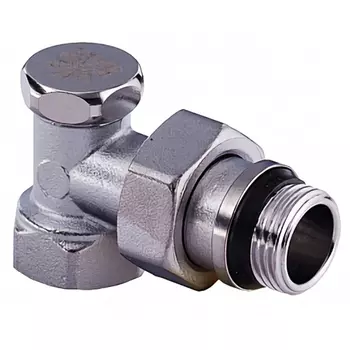 вентиль для радиатора GEKON запорный угловой 1/2"