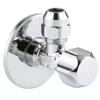 вентиль угловой GROHE 22029000 с рукояткой 1/2" хром