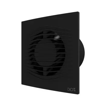 вентилятор фланцевый ERA Slim 4C Matt black D100 обратный клапан