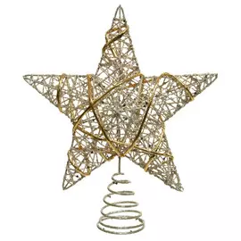 верхушка Звезда 23см металл шампань