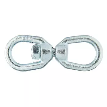 вертлюг петля-петля 8мм сталь цинк 1шт