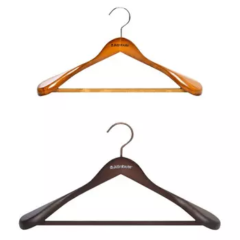 вешалка ATTRIBUTE универсальная, дерево, 44 см, с антискользящей перекладиной