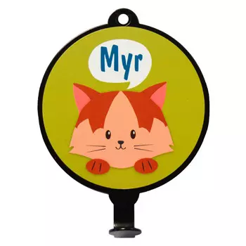 вешалка декоративная Gala Котенок 100х31,5х131мм черный металл