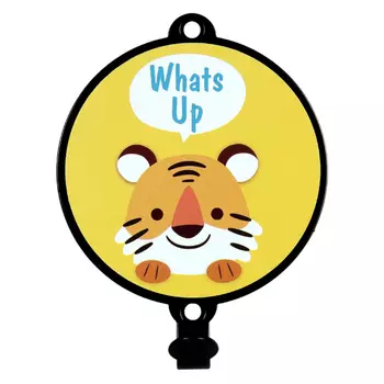 вешалка декоративная Gala Тигренок 100х31,5х131мм черный металл