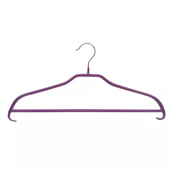 вешалка TODELIA 42см универсальная металл с покрытием ПВХ темно-фиолетовый