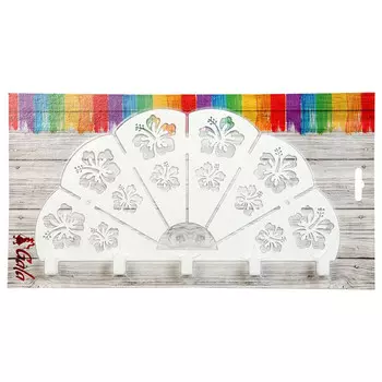 вешалка GALA Веера 294х156х19мм белая металл