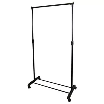 вешалка гардеробная 800х420х920(1600)мм черный металл/пластик