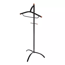 вешалка костюмная 560х360х1280мм черная металл