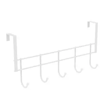 вешалка надверная 5 крючка ВНД5 470х226х105мм металл белая
