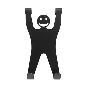 вешалка надверная ЧЕЛОВЕЧЕК 2крючка 69х40х139мм черная металл