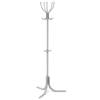 вешалка напольная 5 крючков НВК 650х650х1790мм металл серый
