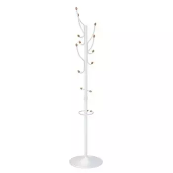 вешалка напольная ВКО1 390х390х1950мм металл белая
