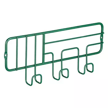 вешалка настенная Infinity с 3 крючками 25х3х10см зеленая