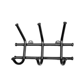 вешалка настенная НОРМА 3крючка 245х80х165мм черная