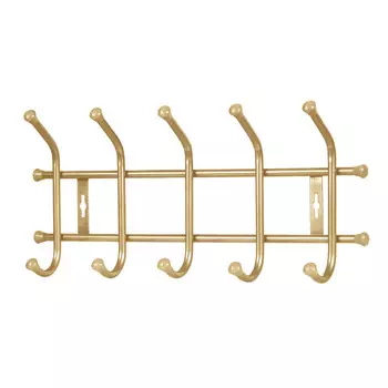 вешалка настенная 5 крючков ВНТ5 470х215х85мм золото