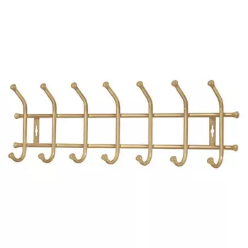 вешалка настенная 7 крючков ВНТ7 670х215х85мм золото