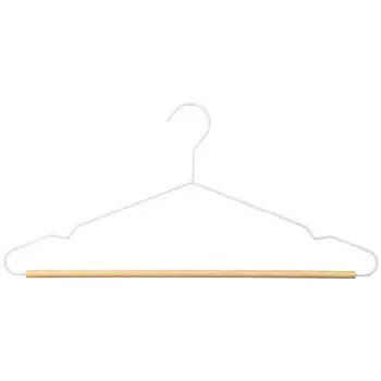 вешалка РЫЖИЙ КОТ 42см универсальная дерево, металл, с перекладиной, белый