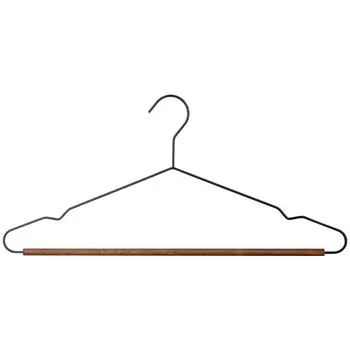 вешалка РЫЖИЙ КОТ 42см универсальная дерево, металл, с перекладиной, черный