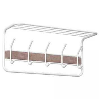 вешалка с полкой Уют 21 600х220х265мм белая