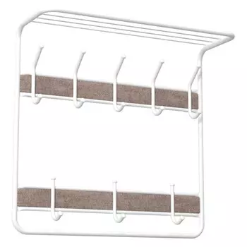 вешалка с полкой Уют 22 600х220х580мм белая