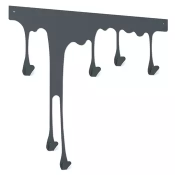 вешалка Sheffilton SHT-WH34-M 450х28х384мм графит муар металл