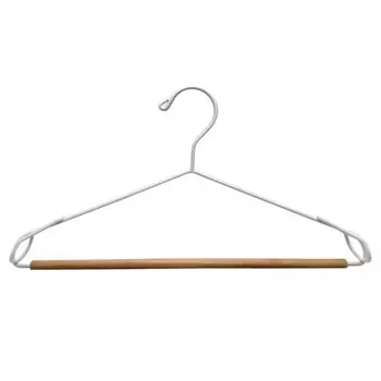 вешалка TODELIA 24см универсальная для легкой одежды c антискользящей перекладиной металл, дерево