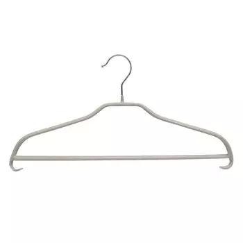 вешалка TODELIA 42см универсальная металл с покрытием ПВХ серый