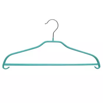 вешалка TODELIA 42см универсальная металл с покрытием ПВХ мятный