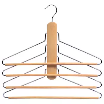 вешалка TODELIA 4 уровня 42х40х30см универсальная для экономии пространства металл, дерево