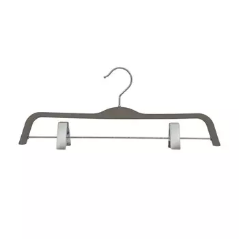 вешалка TODELIA Soft Touch 37см с клипсами универсальная пластик, резиновое покрытие в ассортименте