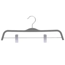 вешалка TODELIA Soft Touch 37см с клипсами универсальная пластик, резиновое покрытие в ассортименте