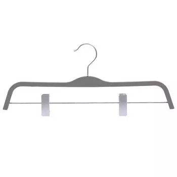 вешалка TODELIA Soft Touch 37см с клипсами универсальная пластик, резиновое покрытие в ассортименте