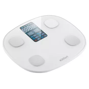 весы напольные KITFORT KT-808 до 180кг диагностические белый